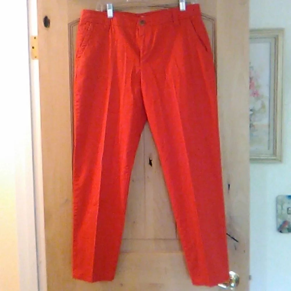 Liz Claiborne Cotton Blend Red Pants